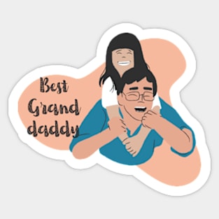 Best Granddaddy Ever From Granddaughter t-shirt Sticker